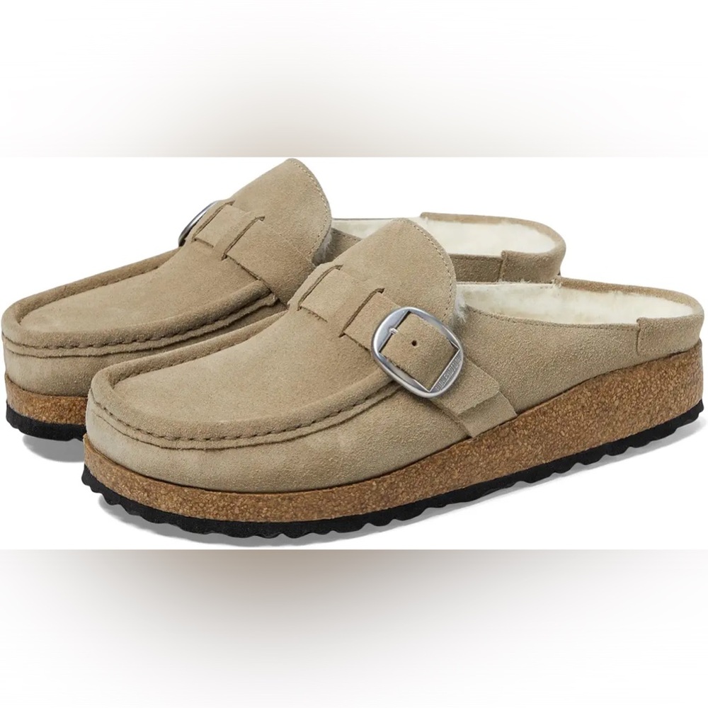 Birkenstock Buckley Shearling Suede - size 39 - NIB